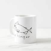 Random-Fischdoodle Kaffeetasse (Vorderseite Links)