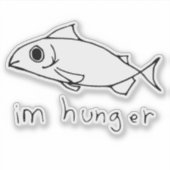Random Fish Doodle Aufkleber (Vorderseite)