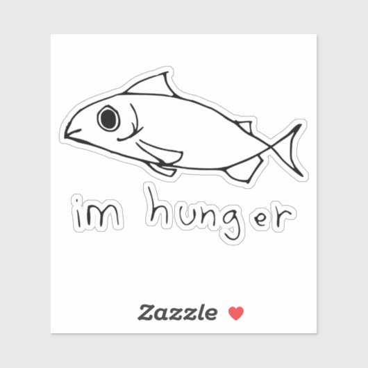 Random Fish Doodle Aufkleber (Blatt)
