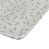 Random Flecks, Speck, Sage Green, Dusty Blue Schneidebrett (Ecke)