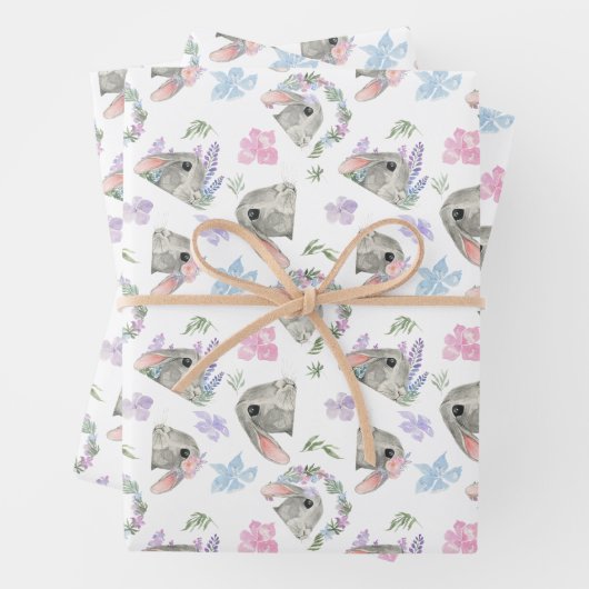 Random Floral Ostersonnensaison Geschenkpapier Set (Beispiel)