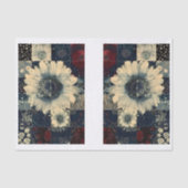 Random Floral Tile Collage Decoupage L&R 152 Seidenpapier (Vorderseite)