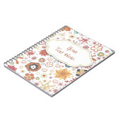 Random Fun Flower Garden Notebook Notizblock (Linke Seite)