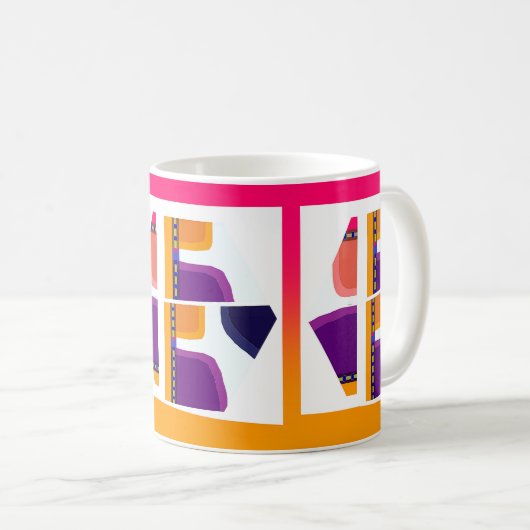 RANDOM GEOMETRIC KAFFEETASSE (VorderseiteRechts)