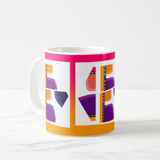RANDOM GEOMETRIC KAFFEETASSE (Vorderseite Links)