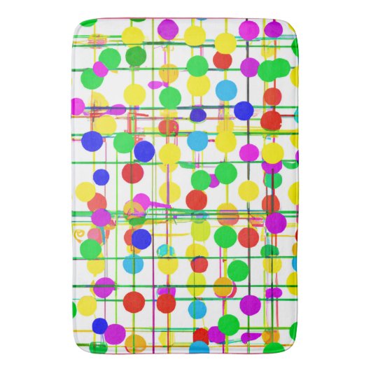 Random Geometric Muster Badematte (Vorderseite Vertikal)