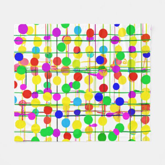 Random Geometric Muster Fleecedecke (Vorderseite (Horizontal))