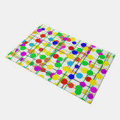 Random Geometric Muster Fußmatte (Schrägansicht)