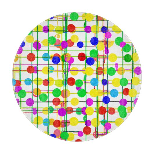 Random Geometric Muster Schneidebrett (Vorderseite)