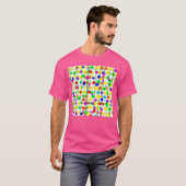 Random Geometric Muster T-Shirt (Vorne ganz)