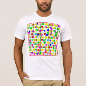 Random Geometric Muster T-Shirt (Vorderseite)