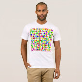 Random Geometric Muster T-Shirt (Vorne ganz)