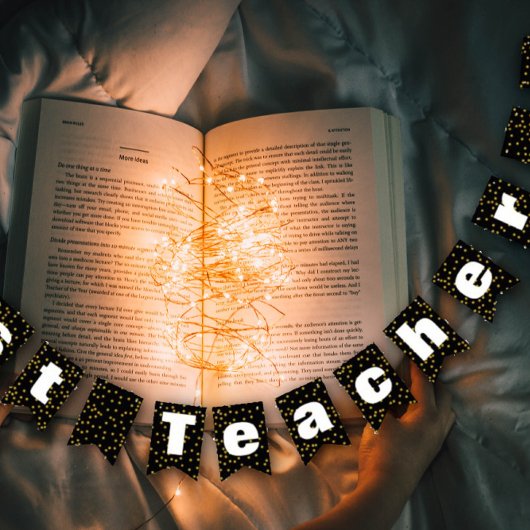 Random Gold Dot Musterer Bester Lehrer Wimpelkette