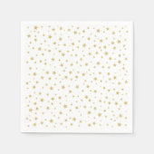 Random Gold Star Muster | Party Serviette (Vorderseite)