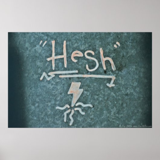 Random Graffiti: Hesh Lightning Bolt Poster (Vorne)
