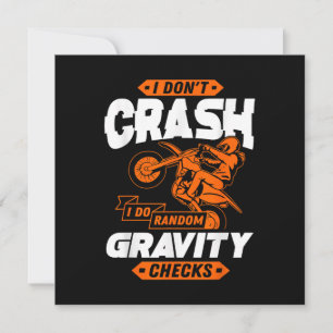 Random Gravity Karos - Motocross & Dirt Bike Dankeskarte