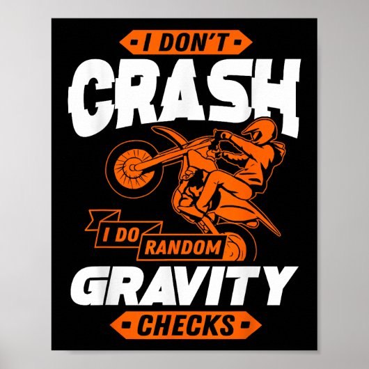 Random Gravity Karos - Motocross & Dirt Bike Poster (Vorne)