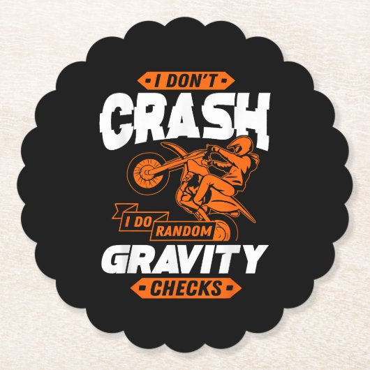 Random Gravity Karos - Motocross & Dirt Bike Untersetzer (Vorderseite)