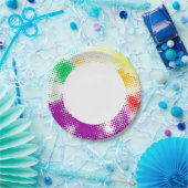 Random-halfton-farbiger Hintergrund Pappteller (Party)