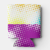 Random halftone farbiger Hintergrund Dosenkühler (Rückseite)