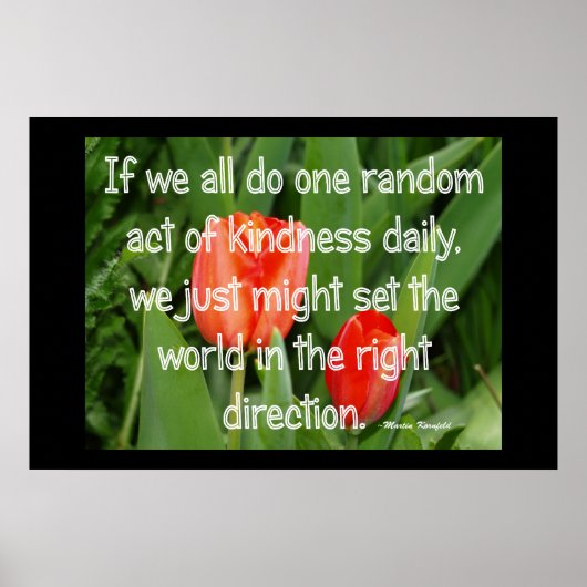 Random Kindness Poster (Vorne)