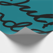 Random kursive Gott Jul Schwedische Weihnachtsverp Geschenkpapier (Ecke)