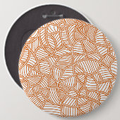 Random Leaf Mosaic Dark Orange Button (Vorne & Hinten)