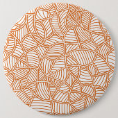 Random Leaf Mosaic Dark Orange Button (Vorderseite)