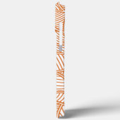 Random Leaf Mosaic Dark Orange Case-Mate iPhone Hülle (Rückseite / Links)