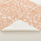 Random Leaf Mosaic Dark Orange Sherpadecke (3/4)