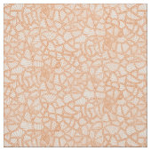 Random Leaf Mosaic Dark Orange Stoff (Muster)