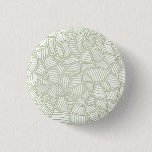 Random Leaf Mosaic Pale Green Button