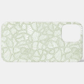 Random Leaf Mosaic Pale Green Case-Mate iPhone Hülle (Rückseite / Rechts)
