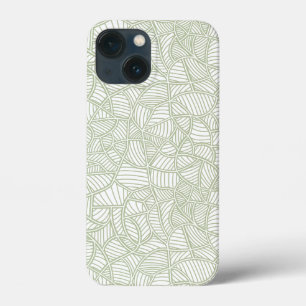 Random Leaf Mosaic Pale Green Case-Mate iPhone Hülle