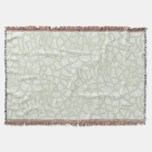 Random Leaf Mosaic Pale Green Decke (Vorderseite)