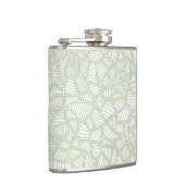 Random Leaf Mosaic Pale Green Flachmann (Rechts)