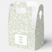 Random Leaf Mosaic Pale Green Geschenkschachtel (Geöffnet)