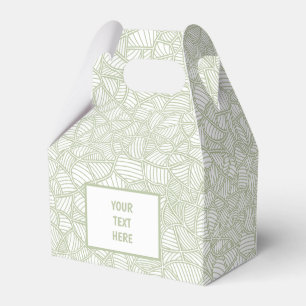 Random Leaf Mosaic Pale Green Geschenkschachtel