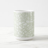 Random Leaf Mosaic Pale Green Kaffeetasse (Mittel)