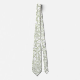 Random Leaf Mosaic Pale Green Krawatte