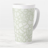 Random Leaf Mosaic Pale Green Milchtasse (Rechte Ecke)