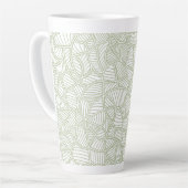 Random Leaf Mosaic Pale Green Milchtasse (Linke Ecke)