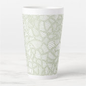 Random Leaf Mosaic Pale Green Milchtasse (Vorderseite)
