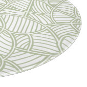 Random Leaf Mosaic Pale Green Schneidebrett (Ecke)
