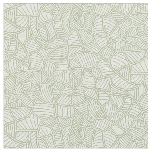 Random Leaf Mosaic Pale Green Stoff (Nahaufnahme)