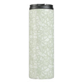 Random Leaf Mosaic Pale Green Thermosbecher (Rückseite)