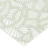 Random Leaf Mosaic Pale Green Tischdecke (Schrägansicht)