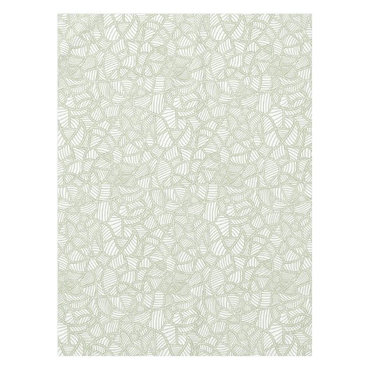 Random Leaf Mosaic Pale Green Tischdecke (Vorderseite)