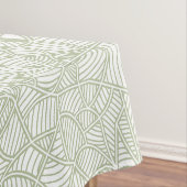 Random Leaf Mosaic Pale Green Tischdecke (Beispiel)