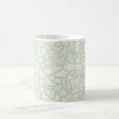 Random Leaf Mosaic Pale Green Verwandlungstasse (Mittel)